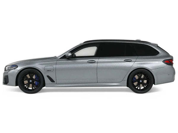 2023 BMW 530E XDrive M Silver Metallic 1/18 Model Car by GT Spirit