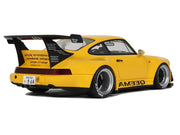 2024 Porsche 911 (964) RWB "Qeema" Yellow 1/18 Model Car by GT Spirit image 5