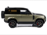 2021 Land Rover Defender 90 P400 X-Dynamic HSE Pangea Green Metallic 1/18 Model Car by GT Spirit image 3