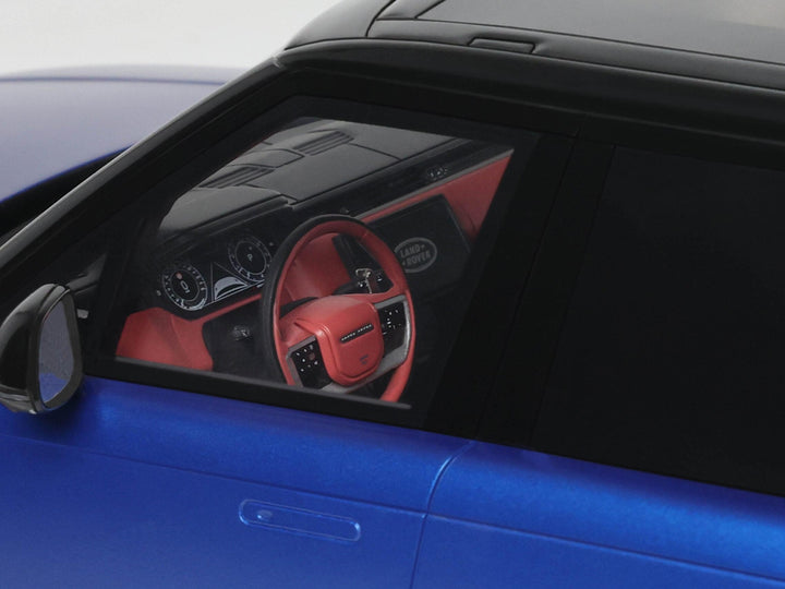 2024 Range Rover P615 SV Blue Metallic with Black Top 1/18 Model Car by GT Spirit image 2