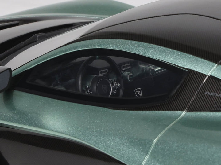 2024 Rimac Nevera R Green Metallic with Black Top 1/18 Model Car by GT Spirit image 2