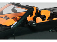 2024 Porsche 911 (997) Old & New Tokyo Auto Salon Cabriolet Dark Green Metallic with Orange Interior 1/18 Model Car by GT Spirit image 3