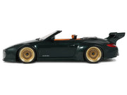 2024 Porsche 911 (997) Old & New Tokyo Auto Salon Cabriolet Dark Green Metallic with Orange Interior 1/18 Model Car by GT Spirit image 4