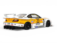 2021 Nissan Silvia (S15) LB-Super Silhouette RHD (Right Hand Drive) #23 White with Yellow Stripes 1/18 Model Car by GT Spirit image 5