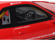 2020 Nissan Skyline GT-R (R34) LB-Super Silhouette RHD (Right Hand Drive) #5 Red and Black 1/18 Model Car by GT Spirit image 3