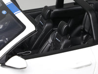 2025 Shelby Mustang Supersnake Convertible White with Blue Stripes 1/18 Model Car by GT Spirit image 3