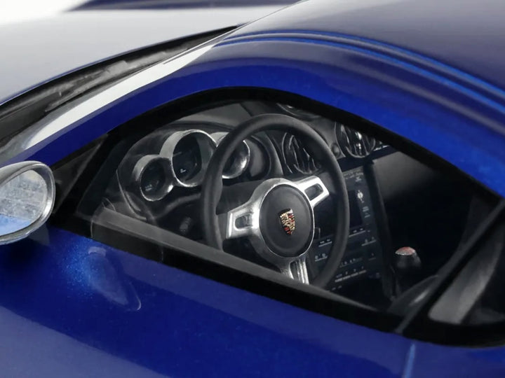2012 Porsche Cayman R Aqua Blue Metallic 1/18 Model Car by GT Spirit image 2