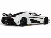 2023 Koenigsegg Regera White with Black Stripes 1/18 Model Car by GT Spirit image 3