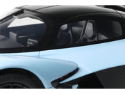 2023 Aston Martin Valkyrie Light Blue with Black Top 1/18 Model Car by GT Spirit image 5