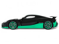 2023 Rimac Nevera Black with Green Stripes 1/18 Model Car by GT Spirit image 2