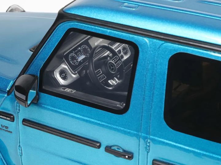 2024 Mercedes-Benz G 63 AMG Hyper Blue Magno Metallic 1/18 Model Car by GT Spirit image 2