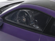 2021 Porsche 911 (991.2) GT2 RS Ultraviolet Metallic with Carbon Stripes 1/18 Model Car by GT Spirit image 2