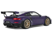 2021 Porsche 911 (991.2) GT2 RS Ultraviolet Metallic with Carbon Stripes 1/18 Model Car by GT Spirit image 5