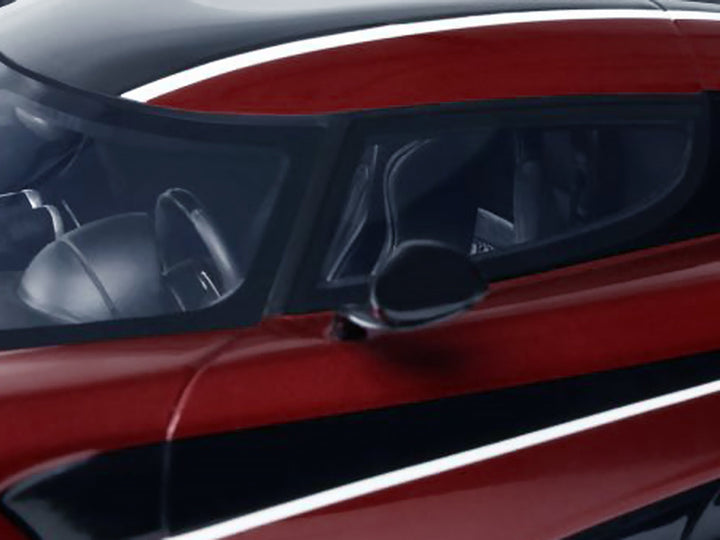 2017 Koenigsegg Agera RS Deep Red Metallic with Black Stripes 1/18 Model Car by GT Spirit image 2