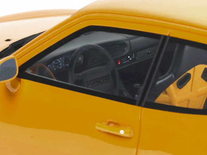 1993 Porsche 968 Turbo S Yellow 1/18 Model Car by GT Spirit image 2