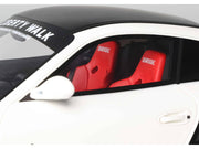 2024 Porsche 911 Turbo LB-Works White with Black Top 1/18 Model Car by GT Spirit image 3
