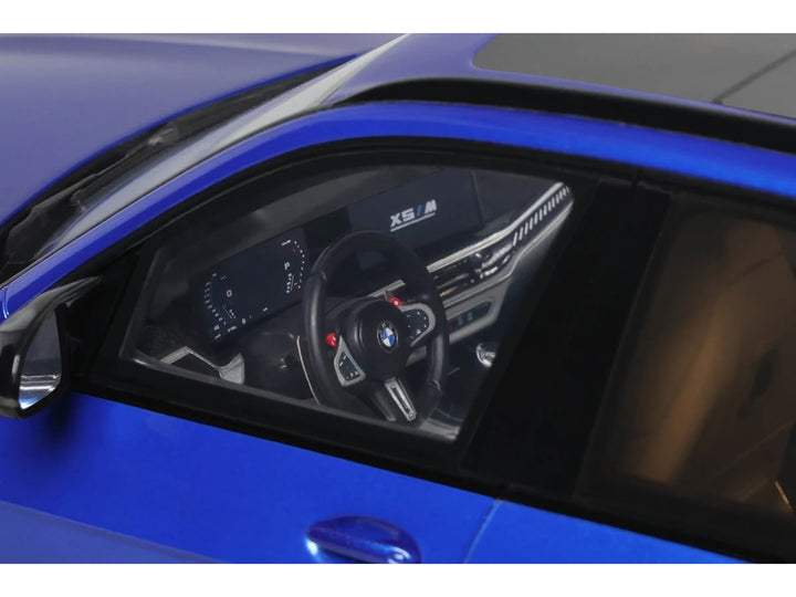 2023 BMW X5 M Competition Blue Metallic with Black Top 1/18 Model Car by GT Spirit image 2