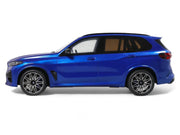 2023 BMW X5 M Competition Blue Metallic with Black Top 1/18 Model Car by GT Spirit image 4