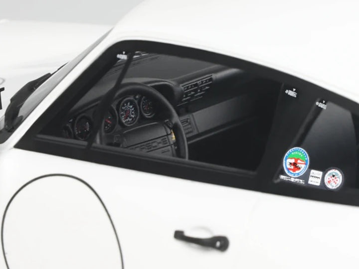 1992 Porsche 911 (964) "Carrera Cup - USA Edition" White 1/18 Model Car by GT Spirit image 2
