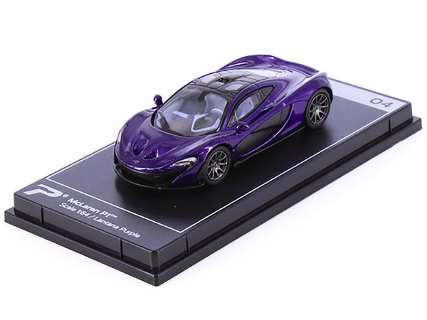 PosterCars McLaren P1 Lantana Purple Metallic black top 1:64 H04B, product image 1