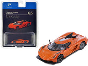 Koenigsegg Jesko Absolut Sweet Mandarin Orange Metallic "Hypercar League Collection" 1/64 Diecast Model Car by PosterCars image 2