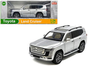 Toyota Land Cruiser Silver Metallic with Sun Roof 1/24 Diecast Model Car image 3