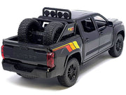 2023 Toyota Tundra TRD 4x4 Pickup Truck Black with TRD Stripes with Sunroof and Wheel Rack Limited Edition to 2400 pieces Worldwide 1/24 Diecast Model Car image 3