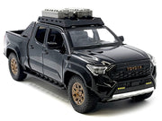2024 Toyota Tacoma Trailhunter Edition Pickup Truck Black 1/24 Diecast Model Car image 3