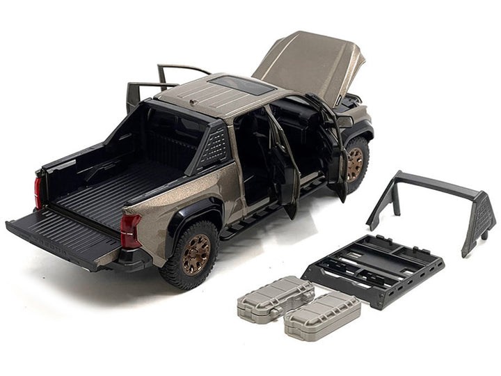 2024 Toyota Tacoma Trailhunter Edition Pickup Truck Bronze Metallic 1/24 Diecast Model Car image 2