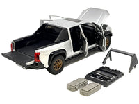 2024 Toyota Tacoma Trailhunter Edition Pickup Truck Silver Metallic 1/24 Diecast Model Car