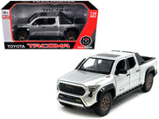 2024 Toyota Tacoma Trailhunter Edition Pickup Truck Silver Metallic 1/24 Diecast Model Car image 2