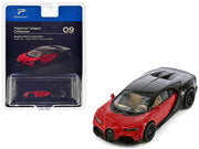 Bugatti Chiron Supersport Italian Red and Nocturne Black "Hypercar League Collection" 1/64 Diecast Model Car by PosterCars image 2