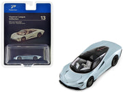 McLaren Speedtail Silver Metallic with Black Top "Hypercar League Collection" 1/64 Diecast Model Car by PosterCars image 2