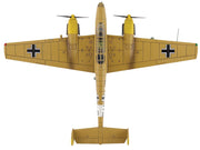 Messerschmitt BF 110E-2 Trop Fighter Aircraft "3U+AR 7./ZG26 Italy" (1941) German Luftwaffe "Air Power Series" 1/72 Diecast Model by Hobby Master image 3