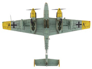 Messerschmitt BF 110E-2 Trop Fighter Aircraft "3U+AR 7./ZG26 Italy" (1941) German Luftwaffe "Air Power Series" 1/72 Diecast Model by Hobby Master image 4