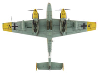 Messerschmitt BF 110E-2 Trop Fighter Aircraft "3U+AR 7./ZG26 Italy" (1941) German Luftwaffe "Air Power Series" 1/72 Diecast Model by Hobby Master image 4