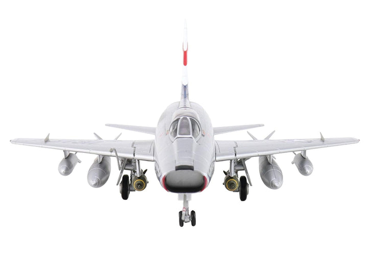 North American F-100 Super Sabre Fighter Aircraft "FW-871 National Military Museum Soesterberg Netherlands" United States Air Force "Air Power Series" 1/72 Diecast Model by Hobby Master image 2