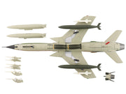 Republic F-105F Thunderchief Fighter-Bomber Aircraft "63-8299 Peach 91 128th Tactical Fighter Squadron Georgia ANG Dobbins Air Reserve Base" United States Air Force "Air Power Series" 1/72 Diecast Model by Hobby Master image 4