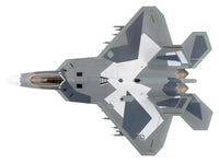 Lockheed F-22 Raptor Stealth Aircraft "Splinter Camouflage" United States Air Force "Air Power Series" 1/72 Diecast Model by Hobby Master image 2