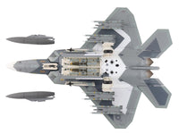 Lockheed F-22 Raptor Stealth Aircraft "Splinter Camouflage" United States Air Force "Air Power Series" 1/72 Diecast Model by Hobby Master image 4
