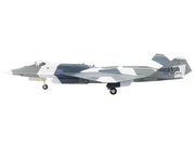 Northrop F-23 Black Widow II Stealth Fighter Aircraft Blue 054 Su-57 Aggressor What If Scheme 65th AGRS Nellis AFB United States Air Force Air Power Series 1/72 Diecast Model by Hobby Master image 2