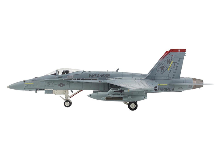 McDonnell Douglas F/A-18C Hornet Aircraft "VMFA-232 Red Devils" (2014) United States Marine Corps "Air Power Series" 1/72 Diecast Model by Hobby Master image 2