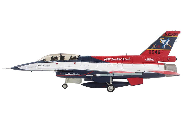 General Dynamics X-62A VISTA Aircraft "86-0048 USAF Test Pilot School Edwards Air Force Base" (2024) United States Air Force "Air Power Series" 1/72 Diecast Model by Hobby Master image 2
