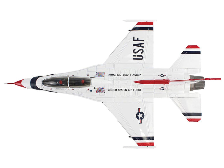 Lockheed F-16D Fighting Falcon Fighter Aircraft "No.7 Thunderbirds Nellis Air Force Base" (2017) United States Air Force "Air Power Series" 1/72 Diecast Model by Hobby Master image 2