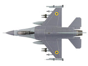 Lockheed F-16AM Fighting Falcon Fighter Aircraft "UA24-3596 Pylon Integrated Dispenser System Plus" (2024) Ukrainian Air Force "Air Power Series" 1/72 Diecast Model by Hobby Master image 3