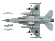 Lockheed F-16AM Fighting Falcon Fighter Aircraft "UA24-3596 Pylon Integrated Dispenser System Plus" (2024) Ukrainian Air Force "Air Power Series" 1/72 Diecast Model by Hobby Master image 4