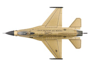 Lockheed F-16A Fighting Falcon Fighter Aircraft "85-1565 Golden Bat Viper 185 ARW Iowa ANG Squadron 50th Anniversary" (2022) United States Air Force "Air Power Series" 1/72 Diecast Model by Hobby Master image 3