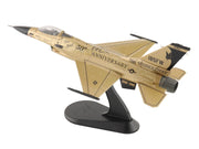 Lockheed F-16A Fighting Falcon Fighter Aircraft "85-1565 Golden Bat Viper 185 ARW Iowa ANG Squadron 50th Anniversary" (2022) United States Air Force "Air Power Series" 1/72 Diecast Model by Hobby Master image 5