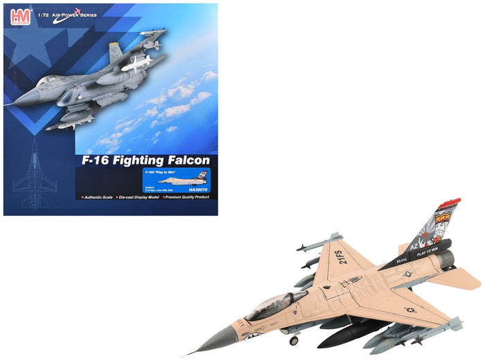 Hobby Master F-16V 93-0814 Play to Win 21st Squadron Luke AFB 1:72 HA38070, product image 1