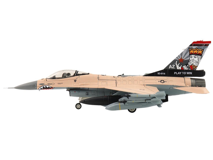 Lockheed F-16V Fighting Falcon Fighter Aircraft "93-0814 Play to Win 21st Sqn. Luke AFB" (2025) United States Air Force "Air Power Series" 1/72 Diecast Model by Hobby Master image 2